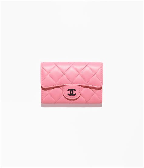 chanel 19 card holder pink|chanel flap card holder price.